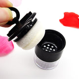 Maxbell Maxbell 10G Empty Makeup Loose Powder Blush Case Cosmetic Container Jar+Puff Sifter