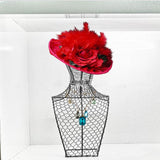 2Pcs Hats Display Holder Sports Cap Storage Organizer Stand Rack Black&Gold