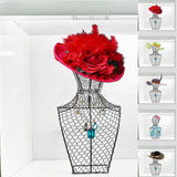 2Pcs Hats Display Holder Sports Cap Storage Organizer Stand Rack Black&Gold