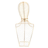 2Pcs Hats Display Holder Sports Cap Storage Organizer Stand Rack Black&Gold