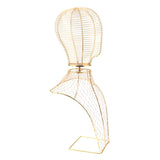 2Pcs Hats Display Holder Sports Cap Storage Organizer Stand Rack Black&Gold