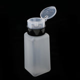 2pcs 250ml Nail Art Tip Empty Dispenser Nail Remover Pump Bottle Transparent