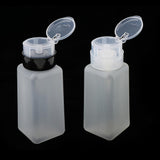 2pcs 250ml Nail Art Tip Empty Dispenser Nail Remover Pump Bottle Transparent