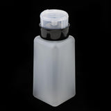 2pcs 250ml Nail Art Tip Empty Dispenser Nail Remover Pump Bottle Transparent