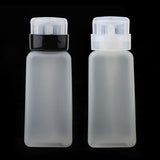 2pcs 250ml Nail Art Tip Empty Dispenser Nail Remover Pump Bottle Transparent