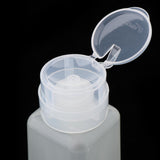 2pcs 250ml Nail Art Tip Empty Dispenser Nail Remover Pump Bottle Transparent