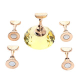 Maxbell Maxbell 1 Set Nail Art Tip Stand Holder Base for Manicure Practice Display DIY Yellow
