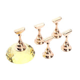 Maxbell Maxbell 1 Set Nail Art Tip Stand Holder Base for Manicure Practice Display DIY Yellow