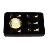 Maxbell Maxbell 1 Set Nail Art Tip Stand Holder Base for Manicure Practice Display DIY Yellow