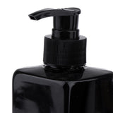 Maxbell 6Pcs Empty Plastic Shampoo Bottles with Lotion Pumps 500ML Refillable Black
