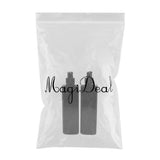Maxbell 6Pcs Empty Plastic Shampoo Bottles with Lotion Pumps 500ML Refillable Black