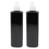 Maxbell 6Pcs Empty Plastic Shampoo Bottles with Lotion Pumps 500ML Refillable Black