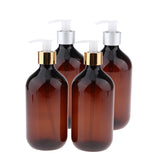 2x 500ml Empty Shampoo Pump Bottle Body Wash Dispenser Container Silver Pump