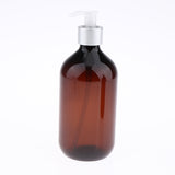 2x 500ml Empty Shampoo Pump Bottle Body Wash Dispenser Container Silver Pump