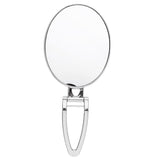 Maxbell Maxbell Folding Handheld Double Sided Mirror Table Makeup Mirror for Travel  Silver