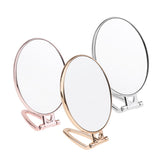 Maxbell Maxbell Folding Handheld Double Sided Mirror Table Makeup Mirror for Travel  Silver