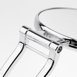 Maxbell Maxbell Folding Handheld Double Sided Mirror Table Makeup Mirror for Travel  Silver