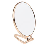 Maxbell Maxbell Folding Handheld Double Sided Mirror Table Makeup Mirror for Travel  Golden