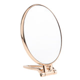 Maxbell Maxbell Folding Handheld Double Sided Mirror Table Makeup Mirror for Travel  Golden
