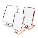 Maxbell Maxbell Durable Makeup Mirror Dormitory Bathroom Square Free-Standing Mirrors Silver