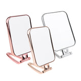 Maxbell Maxbell Durable Makeup Mirror Dormitory Bathroom Square Free-Standing Mirrors Silver