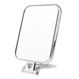 Maxbell Maxbell Durable Makeup Mirror Dormitory Bathroom Square Free-Standing Mirrors Silver