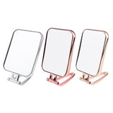 Maxbell Maxbell Durable Makeup Mirror Dormitory Bathroom Square Free-Standing Mirrors Silver