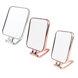 Maxbell Maxbell Durable Makeup Mirror Dormitory Bathroom Square Free-Standing Mirrors Silver