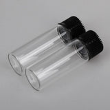 Maxbell Maxbell 20x5ML Mini Empty Essential Oil Sample Bottles w/ Screw Caps Clear+Black Cap