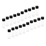 Maxbell Maxbell 20x5ML Mini Empty Essential Oil Sample Bottles w/ Screw Caps Clear+Black Cap