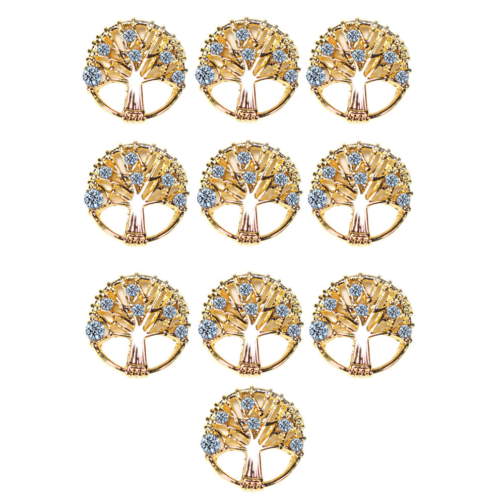 Maxbell Maxbell 10Pcs Nail Art Tips Rhinestone Glitter Jewelry Decoration Rhinestones 14