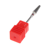 Maxbell Maxbell Tungsten Steel Polishing Head Nail Drill Bit forElectric Nail Machine Red