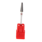 Maxbell Maxbell Tungsten Steel Polishing Head Nail Drill Bit forElectric Nail Machine Red