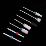 Maxbell Maxbell 7Pcs Cuticle Clean Ceramic Nail Files Drill Bits Electric Polishing Head 01