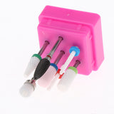 Maxbell Maxbell 7Pcs Cuticle Clean Ceramic Nail Files Drill Bits Electric Polishing Head 01