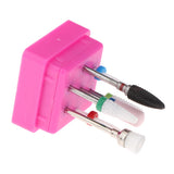 Maxbell Maxbell 7Pcs Cuticle Clean Ceramic Nail Files Drill Bits Electric Polishing Head 01