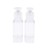 Maxbell Maxbell 2Pcs Empty Airless Vacuum Pump Bottles Travel Cosmetic Containers 30ml