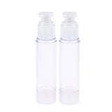 Maxbell Maxbell 2Pcs Empty Airless Vacuum Pump Bottles Travel Cosmetic Containers 50ml