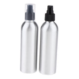 Maxbell Maxbell 2x 250ml Empty Makeup Pump Bottle Aluminum Cream Lotion Container Black Pump