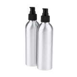 Maxbell Maxbell 2x 250ml Empty Makeup Pump Bottle Aluminum Cream Lotion Container Black Pump