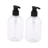 Maxbell Maxbell 2pcs Empty Cosmetic Pump Dispenser PET Plastic Bottle 350ml 350ml Black Pump