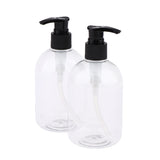 Maxbell Maxbell 2pcs Empty Cosmetic Pump Dispenser PET Plastic Bottle 350ml 350ml Black Pump