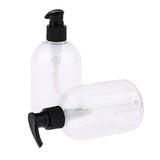 Maxbell Maxbell 2pcs Empty Cosmetic Pump Dispenser PET Plastic Bottle 350ml 350ml Black Pump