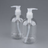 Maxbell Maxbell 2pcs Empty Cosmetic Pump Dispenser PET Plastic Bottle 350ml 350ml Clear Pump