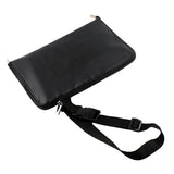 Maxbell Maxbell Portable Zippered Makeup Brush Bag/Case with Belt Strap, PU Leather. Black