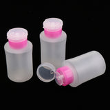 Maxbell Maxbell 3pcs 180ml Empty Pump Bottles for Nail Remover,Alcohol,Makeup Remover Pink