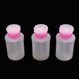 Maxbell Maxbell 3pcs 180ml Empty Pump Bottles for Nail Remover,Alcohol,Makeup Remover Pink