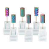 Maxbell Maxbell 6 Sizes Nail Drill Bit Diamond Cuticle Clean Electric Files Buffing Tool F