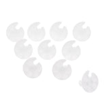 Maxbell Maxbell 10x Finger Nail Art Palette Hand Ring Palette Nail Color Mixing Tool White