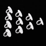Maxbell Maxbell 10x Finger Nail Art Palette Hand Ring Palette Nail Color Mixing Tool White